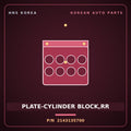 Genuine Mobis PLATE-CYLINDER BLOCK,RR 2143135700 for Dynasty 1992 HNS Parts Korea