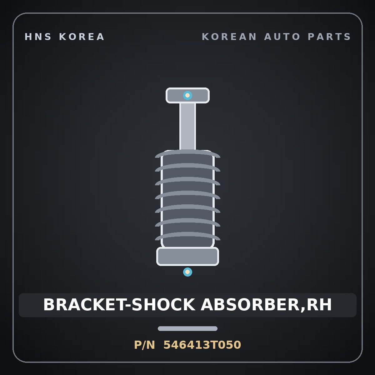 Genuine Mobis BRACKET-SHOCK ABSORBER,RH 546413T050 for Equus 2013 HNS Parts Korea