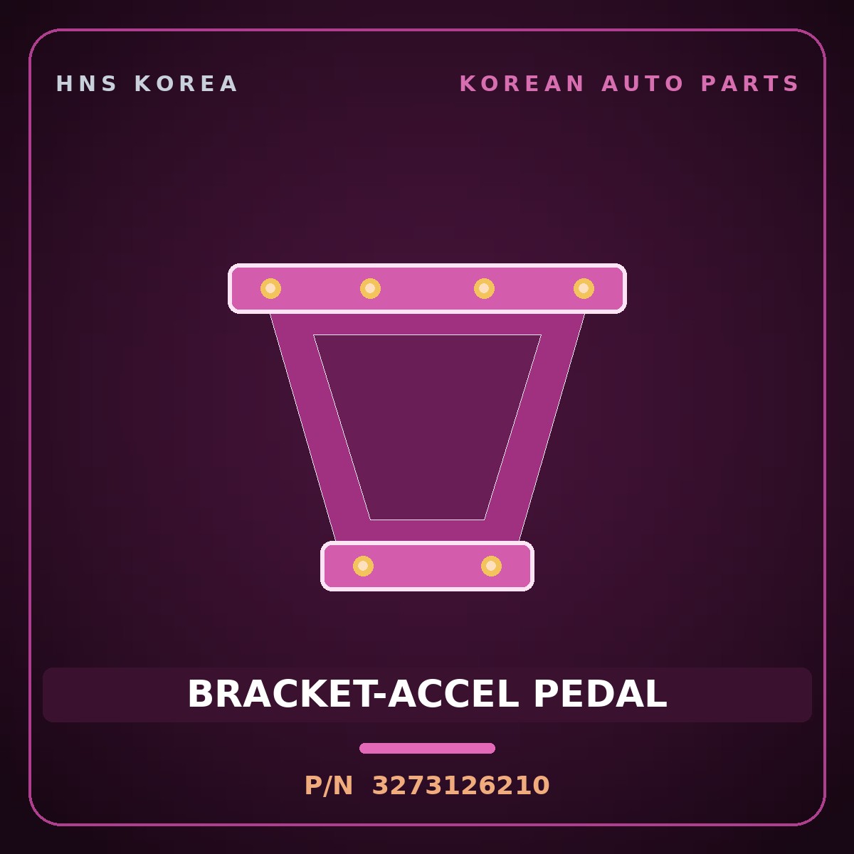 Genuine Mobis BRACKET-ACCEL PEDAL 3273126210 for Santa Fe 2000 HNS Parts Korea