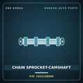 Genuine Mobis CHAIN SPROCKET-CAMSHAFT 242212B000 for Accent 2006 HNS Parts Korea