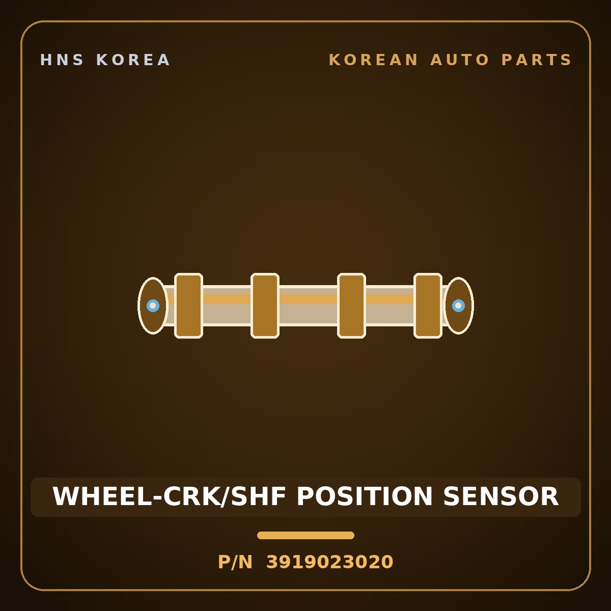 Genuine Mobis WHEEL-CRK/SHF POSITION SENSOR 3919023020 for Avante 1996 HNS Parts Korea