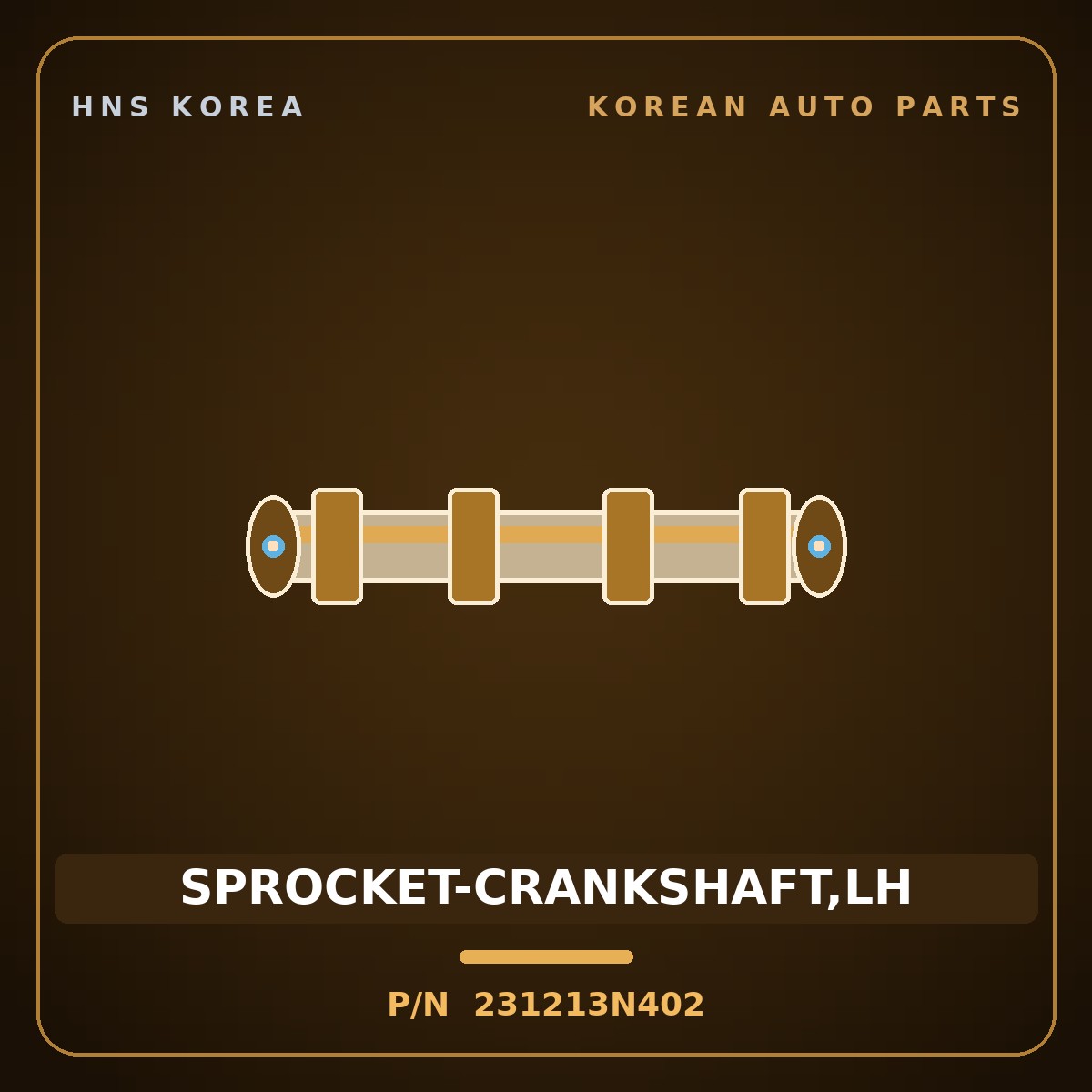 Genuine Mobis SPROCKET-CRANKSHAFT,LH 231213N402 for Carnival 2020 HNS Parts Korea