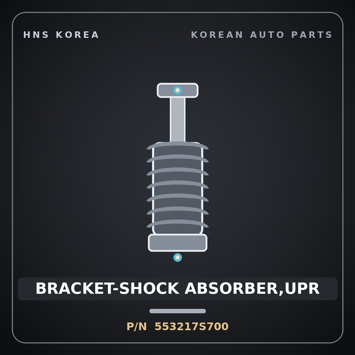Genuine Mobis BRACKET-SHOCK ABSORBER,UPR 553217S700 for Trago 2013 HNS Parts Korea