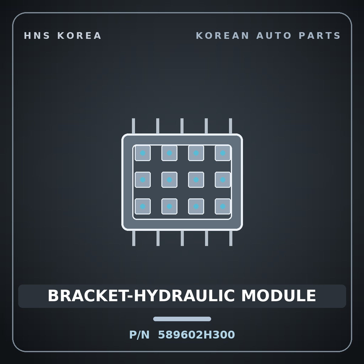 Genuine Mobis BRACKET-HYDRAULIC MODULE 589602H300 for Avante 2006 HNS Parts Korea