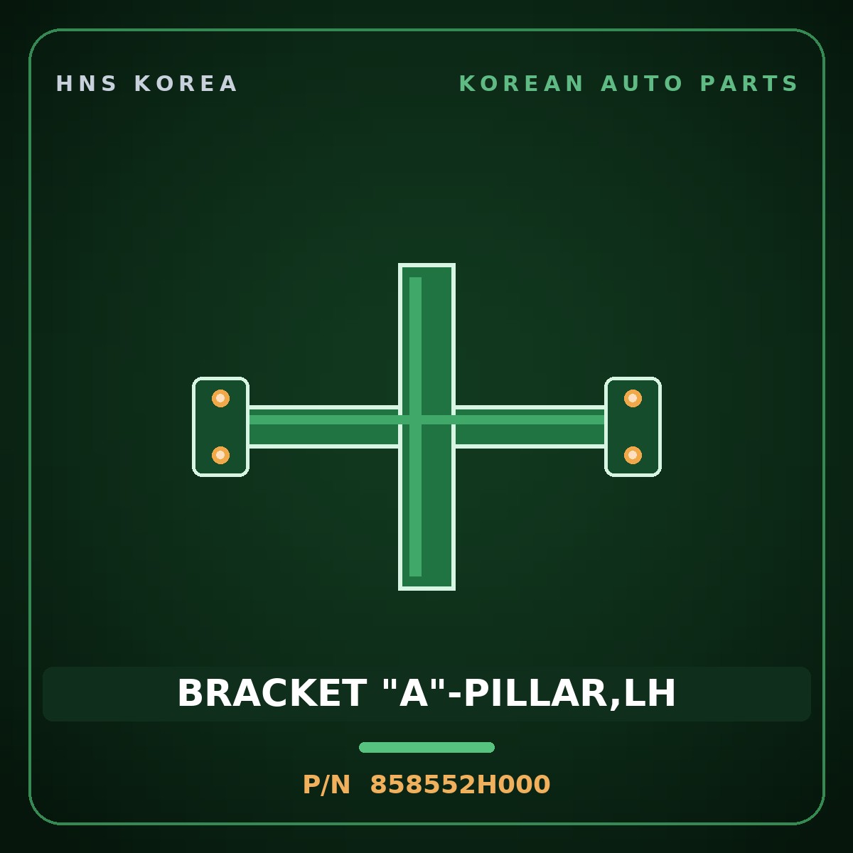Genuine Mobis BRACKET "A"-PILLAR,LH 858552H000 for Avante 2006 HNS Parts Korea