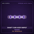Genuine Mobis SHAFT SUB ASSY-INPUT 0K55819210 for Carnival 1998 HNS Parts Korea