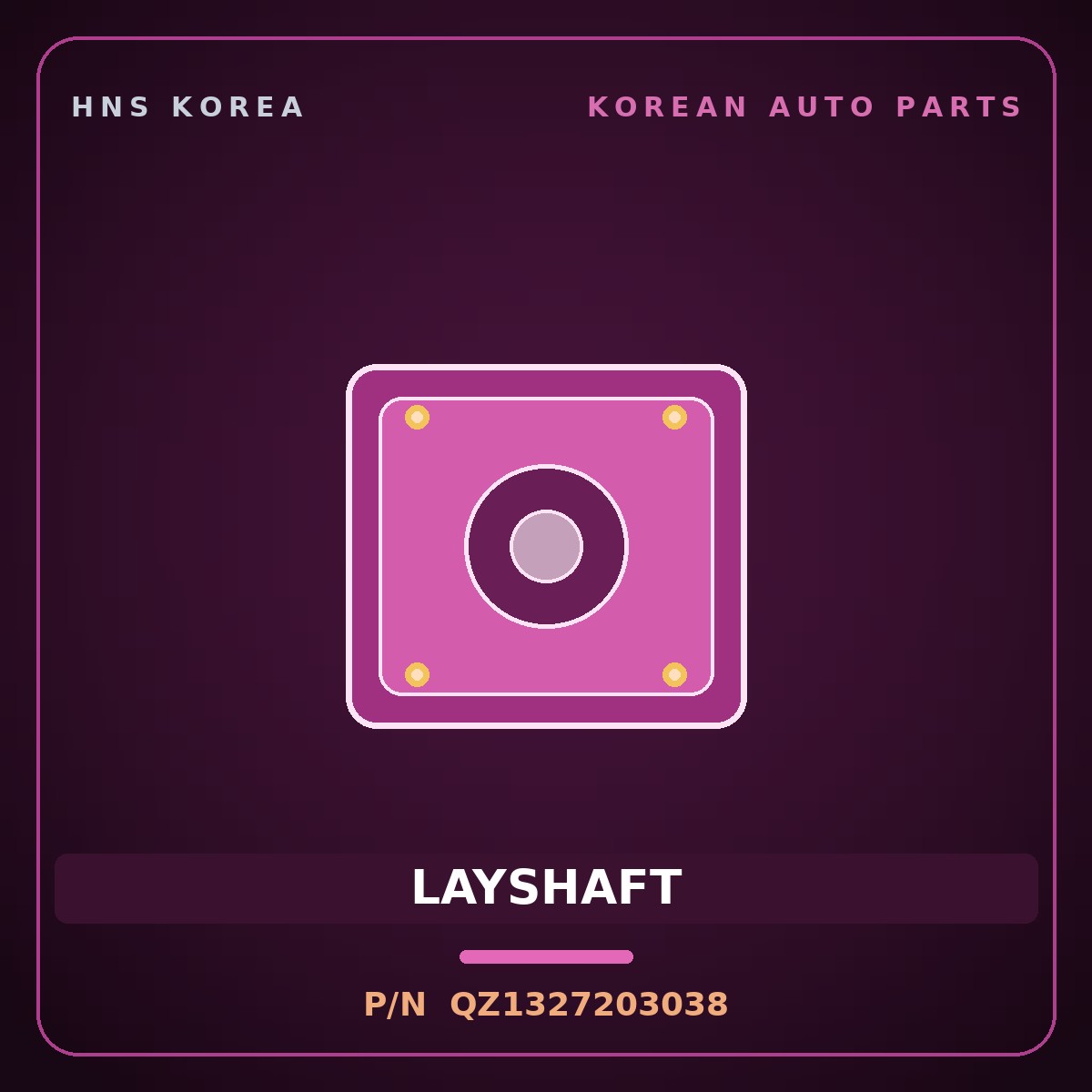 Genuine Mobis LAYSHAFT QZ1327203038 for 11-Ton Truck 2000 HNS Parts Korea