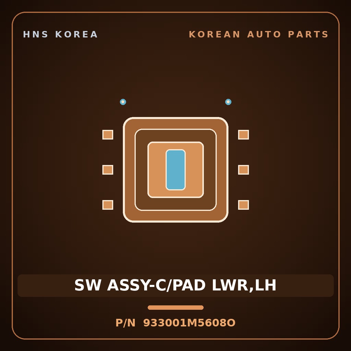 Genuine Mobis SW ASSY-C/PAD LWR,LH 933001M5608O for Forte 2008 HNS Parts Korea
