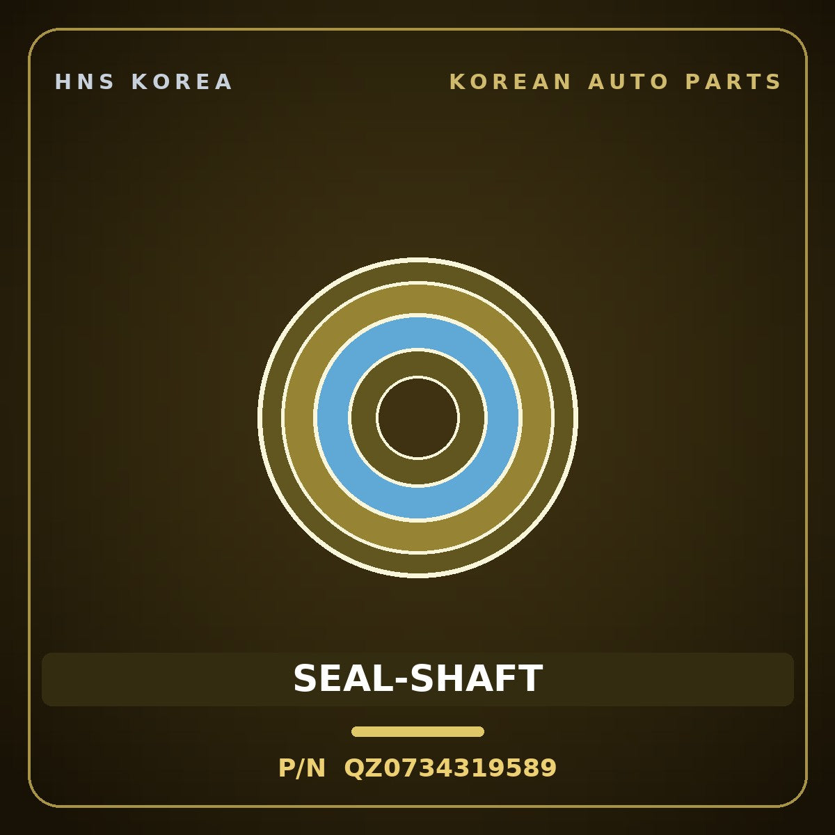 Genuine Mobis SEAL-SHAFT QZ0734319589 for Elec City 2020 HNS Parts Korea