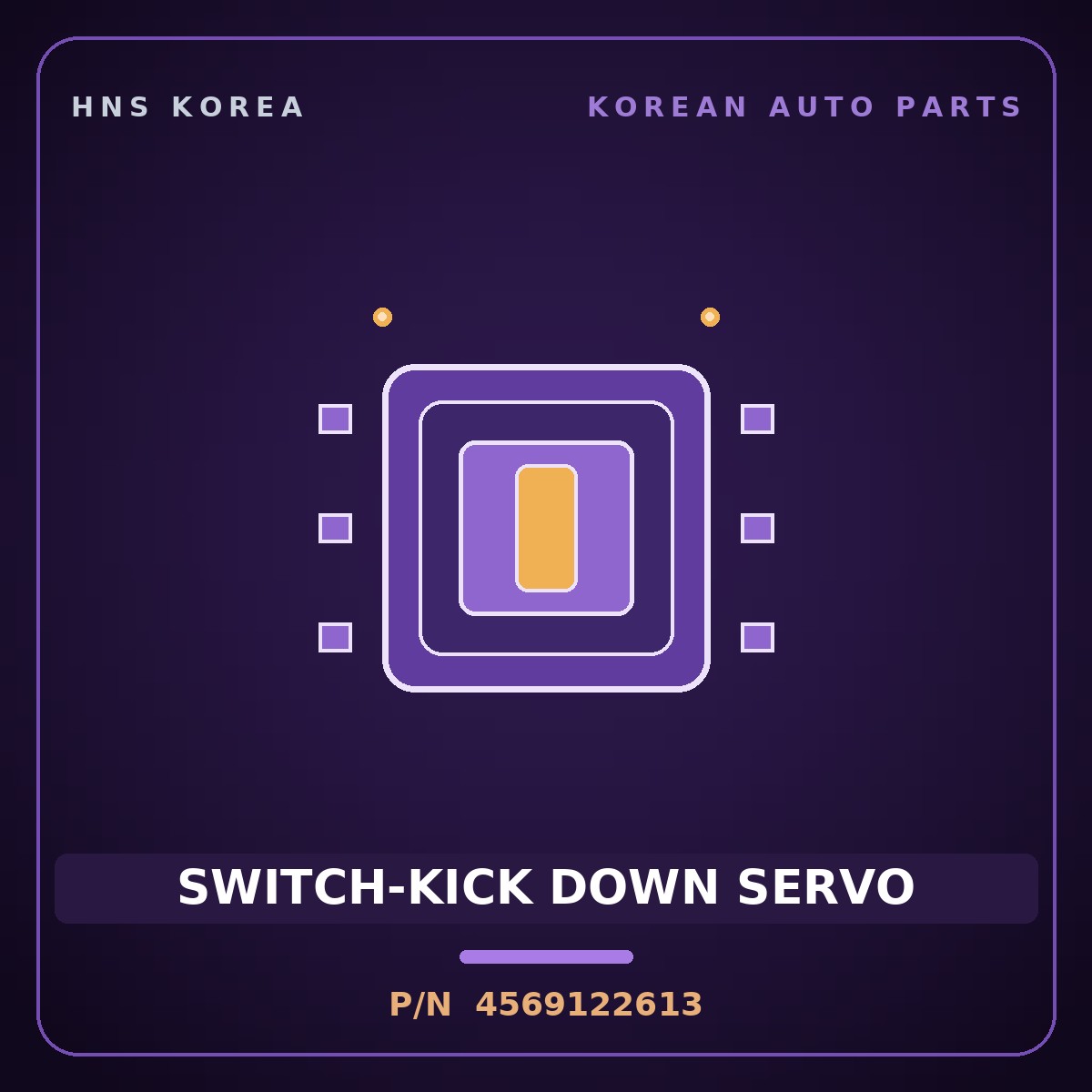Genuine Mobis SWITCH-KICK DOWN SERVO 4569122613 for Click 2006 HNS Parts Korea