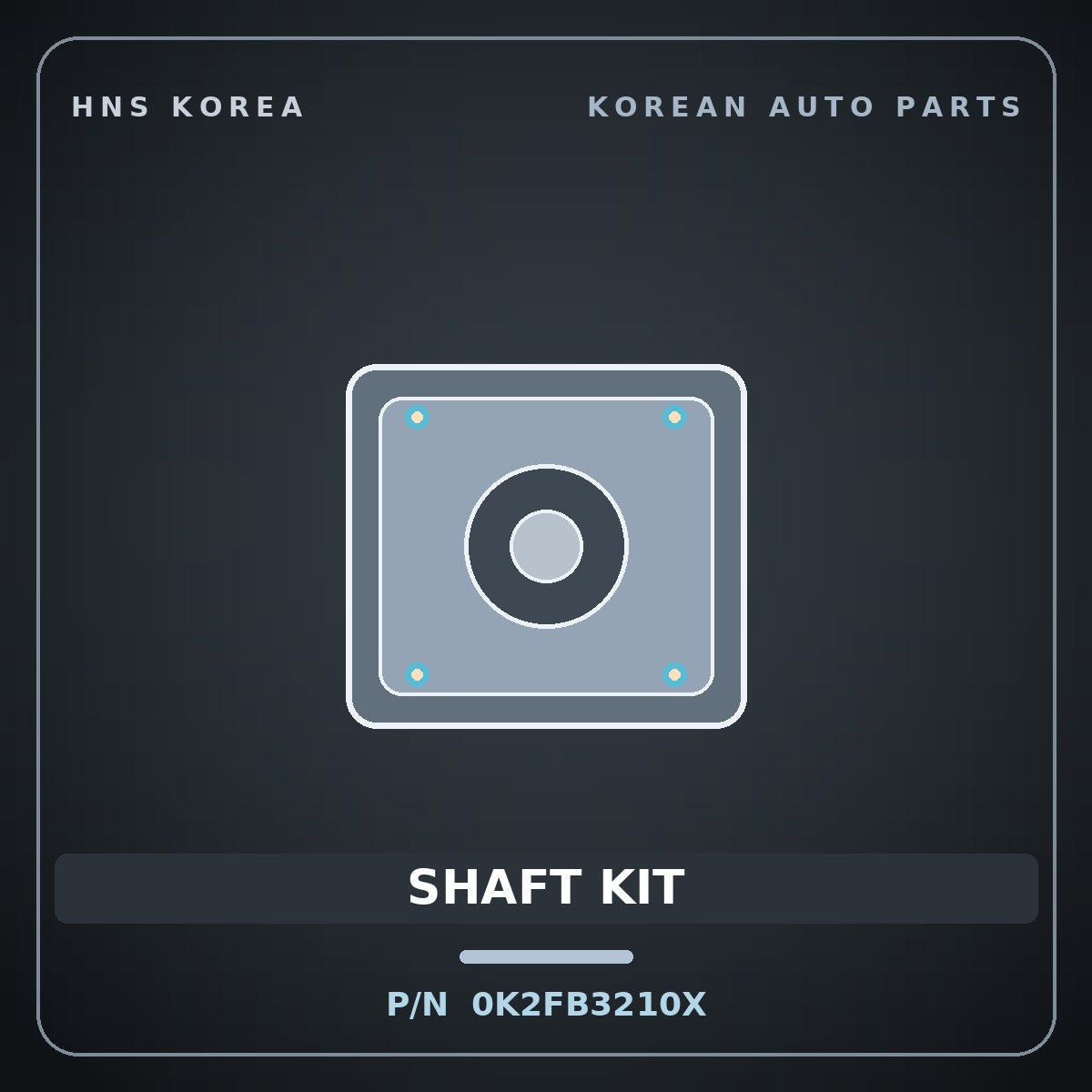 Genuine Mobis SHAFT KIT 0K2FB3210X for Carens 2002 HNS Parts Korea