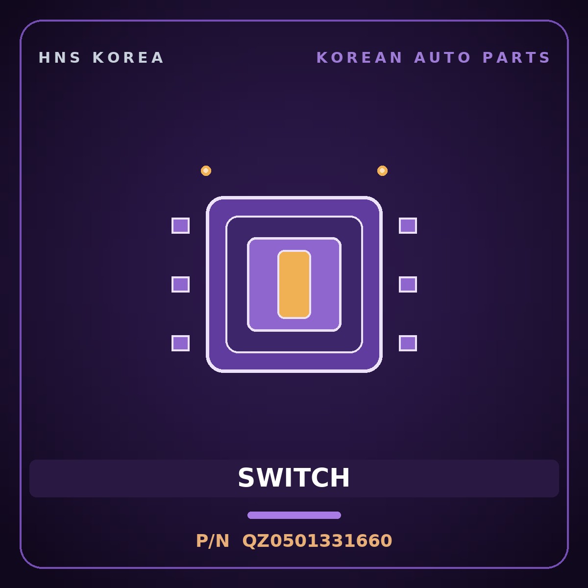 Genuine Mobis SWITCH QZ0501331660 for Express 2006 HNS Parts Korea
