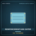 Genuine Mobis REINFORCEMENT-SIDE OUTER 721766D000 for Pavise 2019 HNS Parts Korea