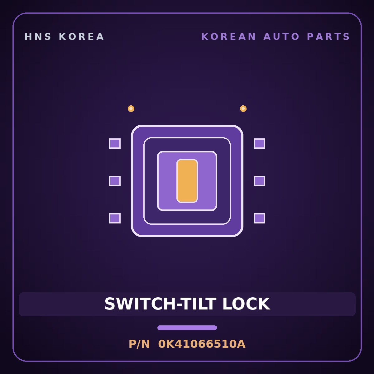Genuine Mobis SWITCH-TILT LOCK 0K41066510A for Frontier 1995 HNS Parts Korea