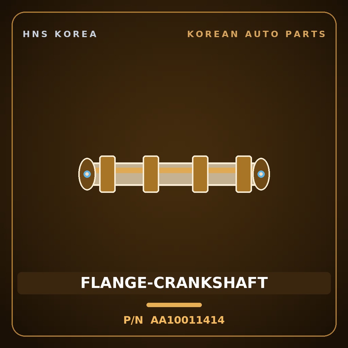 Genuine Mobis FLANGE-CRANKSHAFT AA10011414 for Towner 2000 HNS Parts Korea