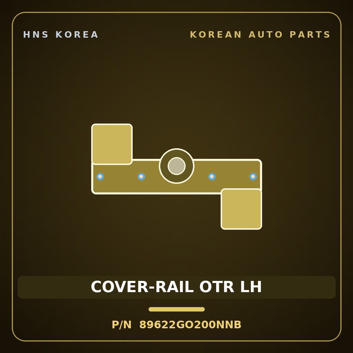 Genuine Mobis COVER-RAIL OTR LH 89622GO200NNB for IONIQ 2024 HNS Parts Korea