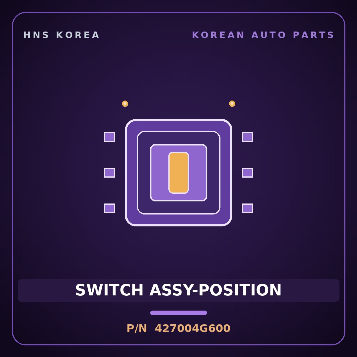 Genuine Mobis SWITCH ASSY-POSITION 427004G600 for Carnival 2019 HNS Parts Korea