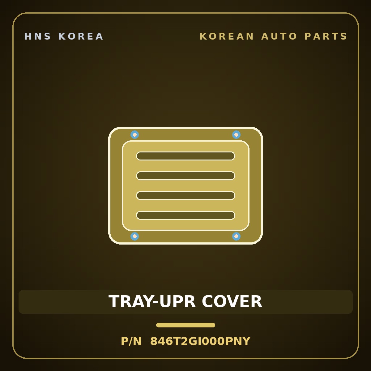 Genuine Mobis TRAY-UPR COVER 846T2GI000PNY for Ioniq 5 2021 HNS Parts Korea