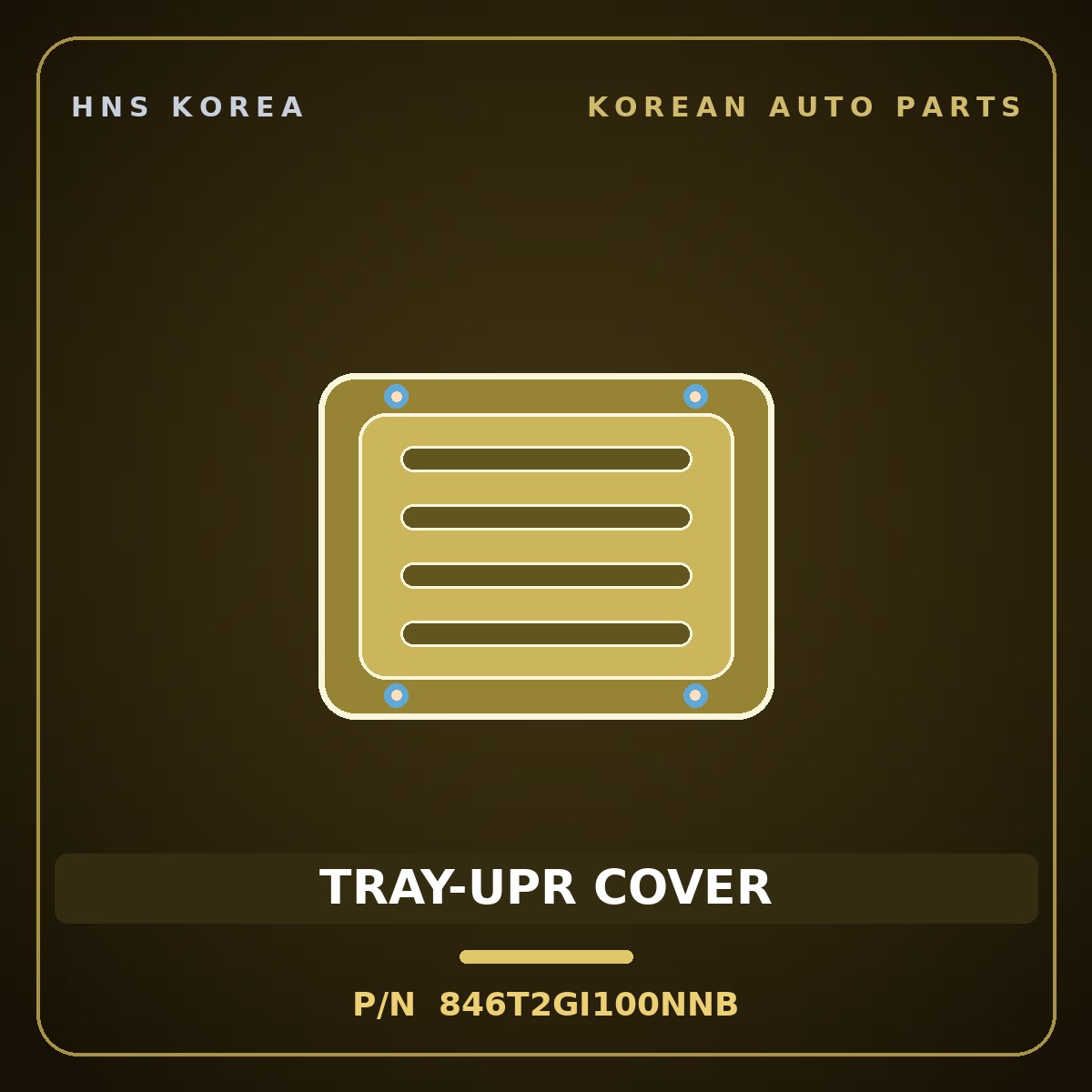 Genuine Mobis TRAY-UPR COVER 846T2GI100NNB for Ioniq 5 2021 HNS Parts Korea