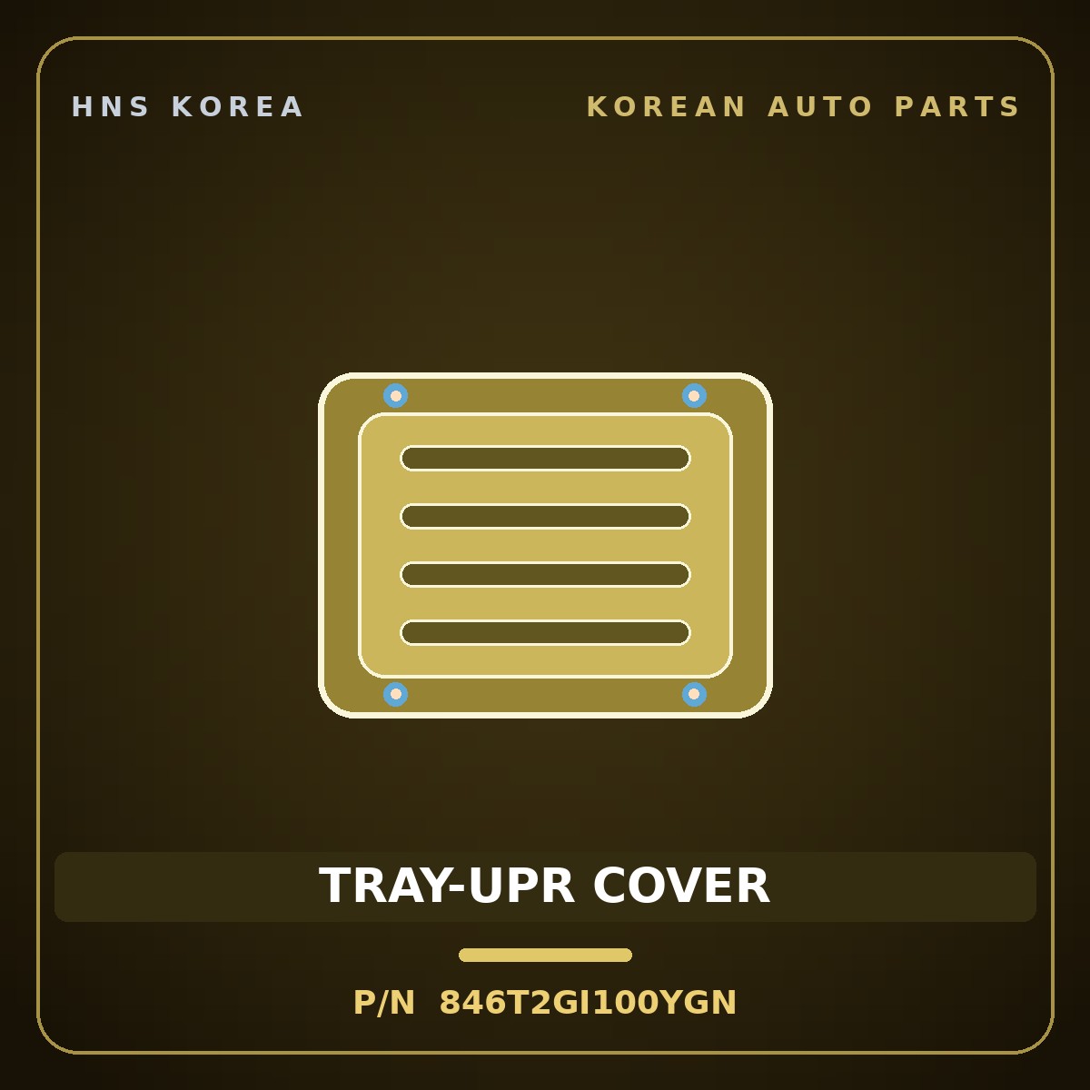 Genuine Mobis TRAY-UPR COVER 846T2GI100YGN for Ioniq 5 2021 HNS Parts Korea