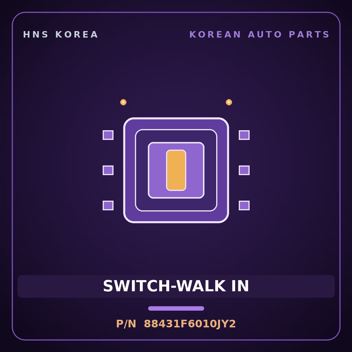 Genuine Mobis SWITCH-WALK IN 88431F6010JY2 for K7 2019 HNS Parts Korea