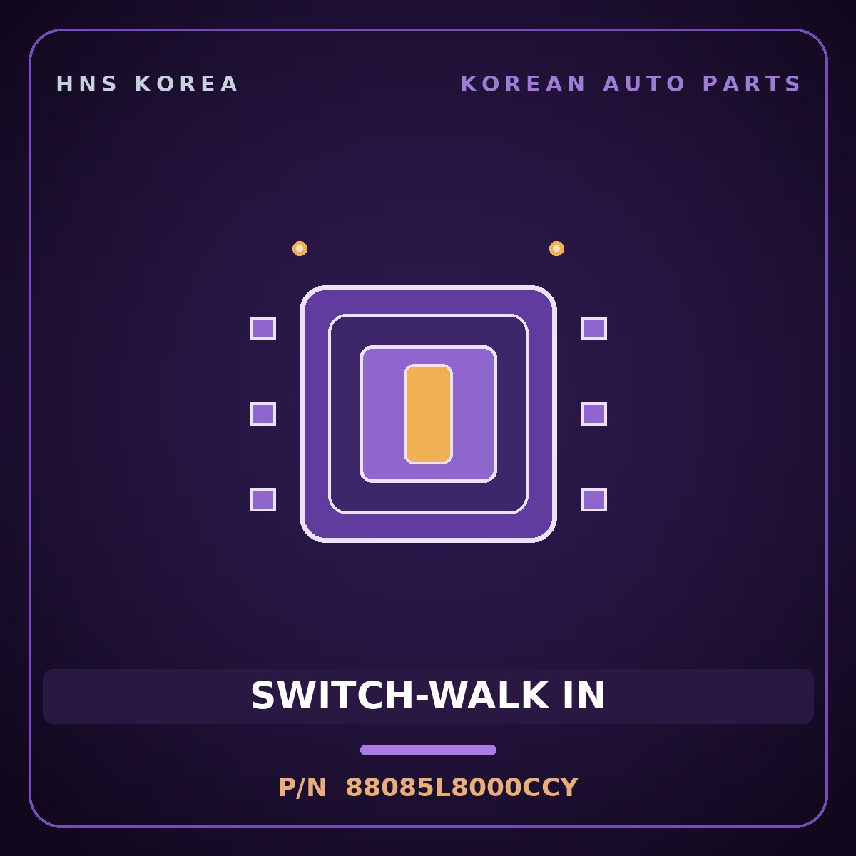 Genuine Mobis SWITCH-WALK IN 88085L8000CCY for EV6 2021 HNS Parts Korea