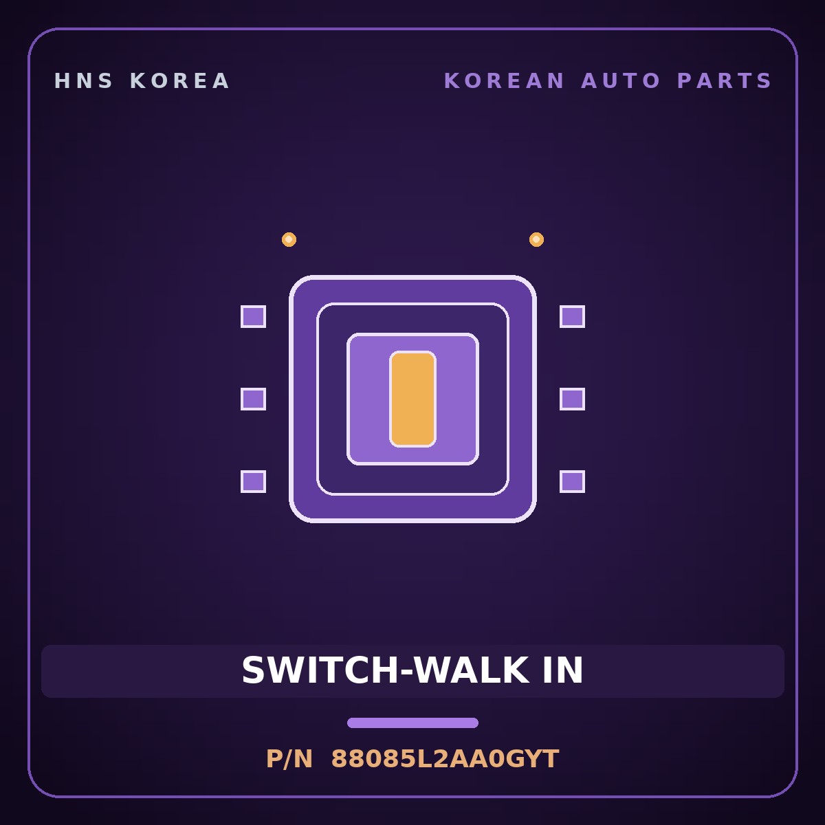 Genuine Mobis SWITCH-WALK IN 88085L2AA0GYT for EV6 2024 HNS Parts Korea