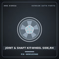 Genuine Mobis JOINT & SHAFT KIT-WHEEL SIDE,RH 495R1EZ000 for EV4 2024 HNS Parts Korea