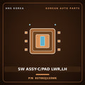 Genuine Mobis SW ASSY-C/PAD LWR,LH 937002J133WK for Mohave 2007 HNS Parts Korea