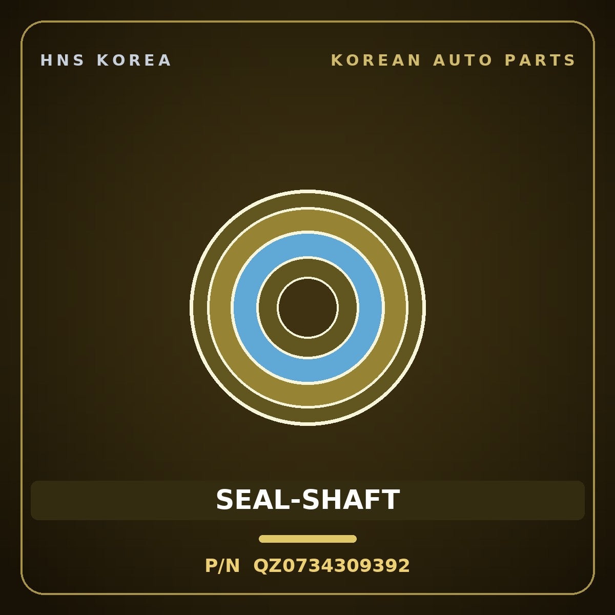 Genuine Mobis SEAL-SHAFT QZ0734309392 for Pavise 2004 HNS Parts Korea