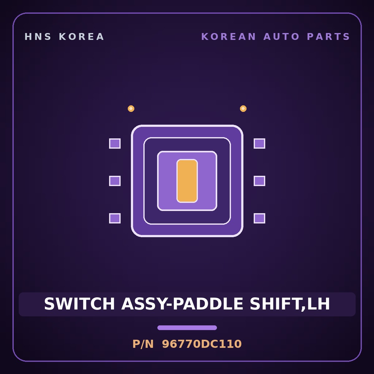 Genuine Mobis SWITCH ASSY-PADDLE SHIFT,LH 96770DC110 for GV90 2026 HNS Parts Korea