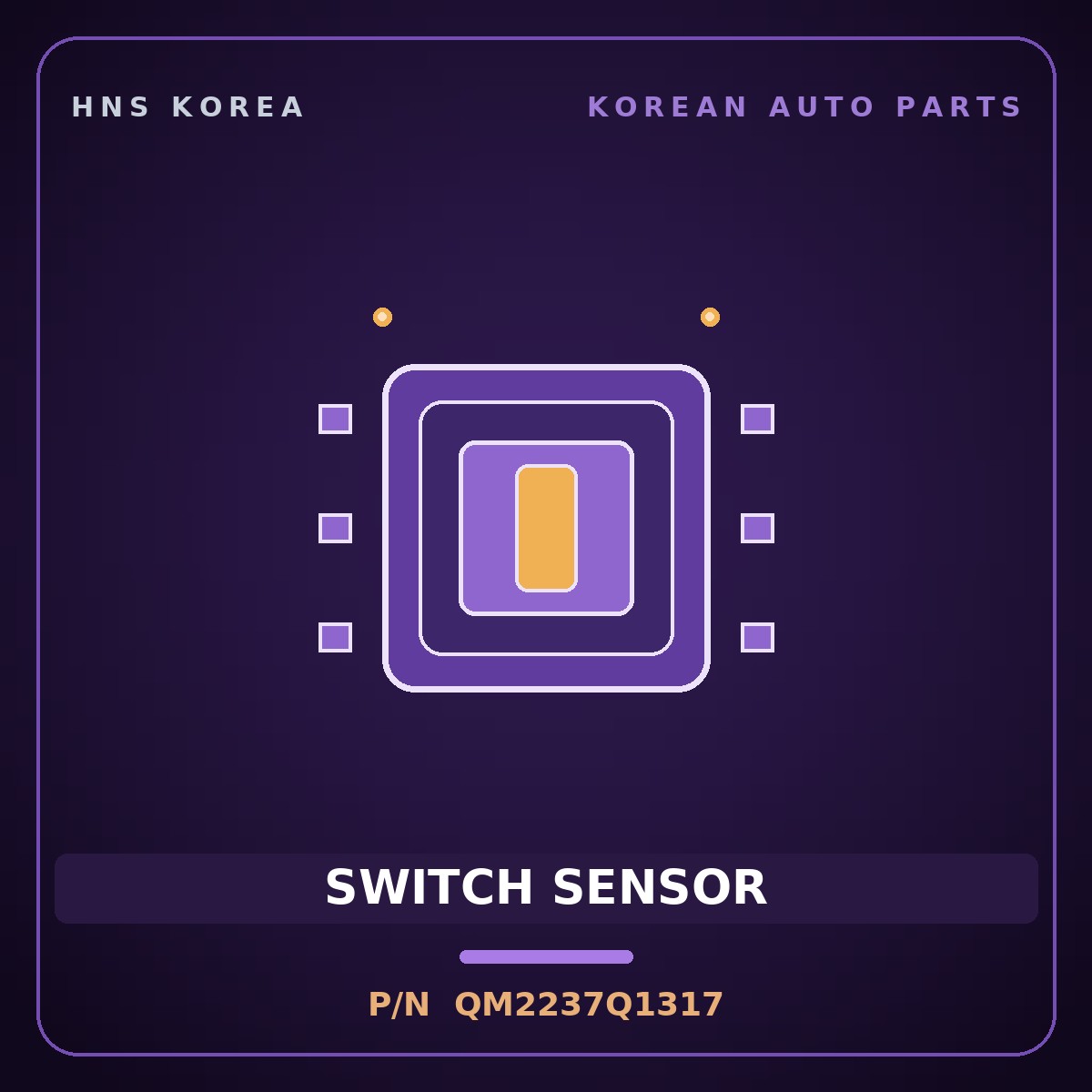 Genuine Mobis SWITCH SENSOR QM2237Q1317 for Trago 2006 HNS Parts Korea