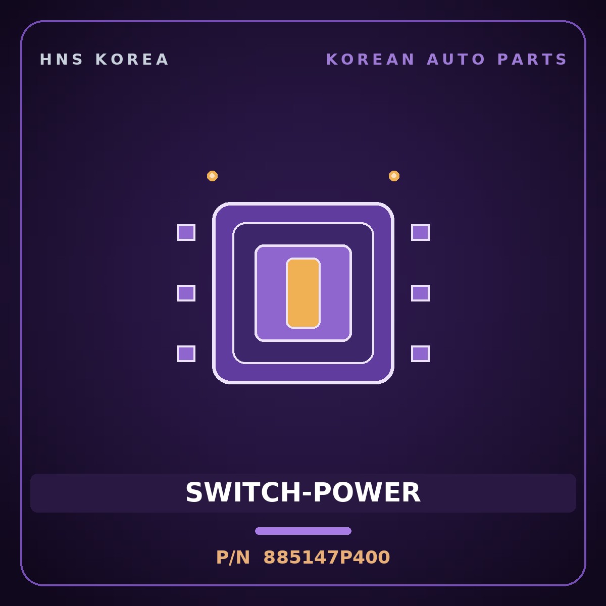 Genuine Mobis SWITCH-POWER 885147P400 for Trago 2013 HNS Parts Korea