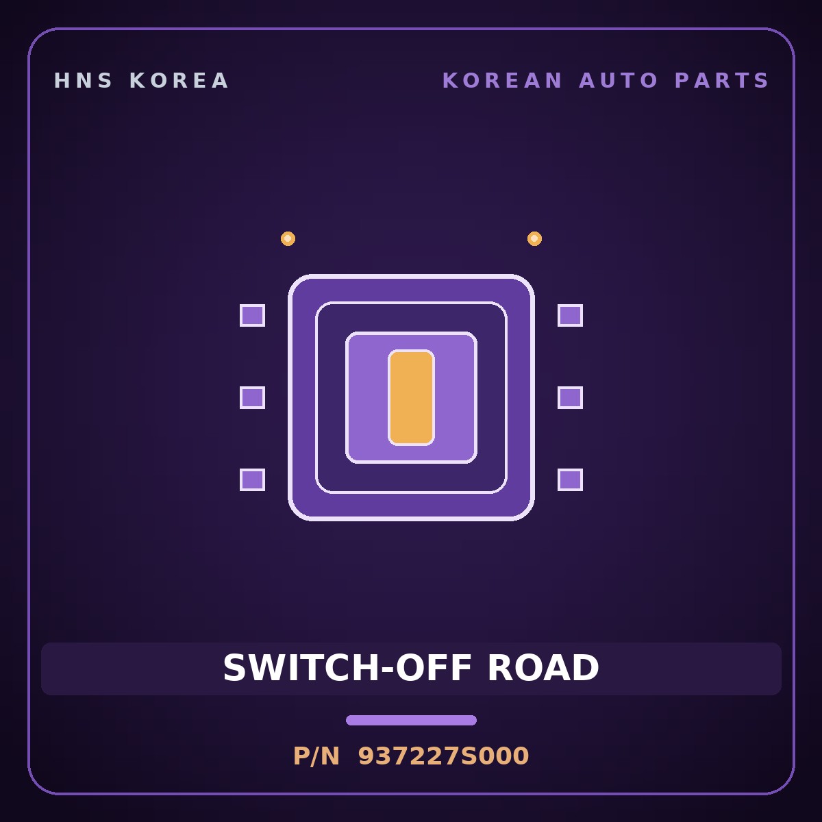 Genuine Mobis SWITCH-OFF ROAD 937227S000 for Trago 2013 HNS Parts Korea