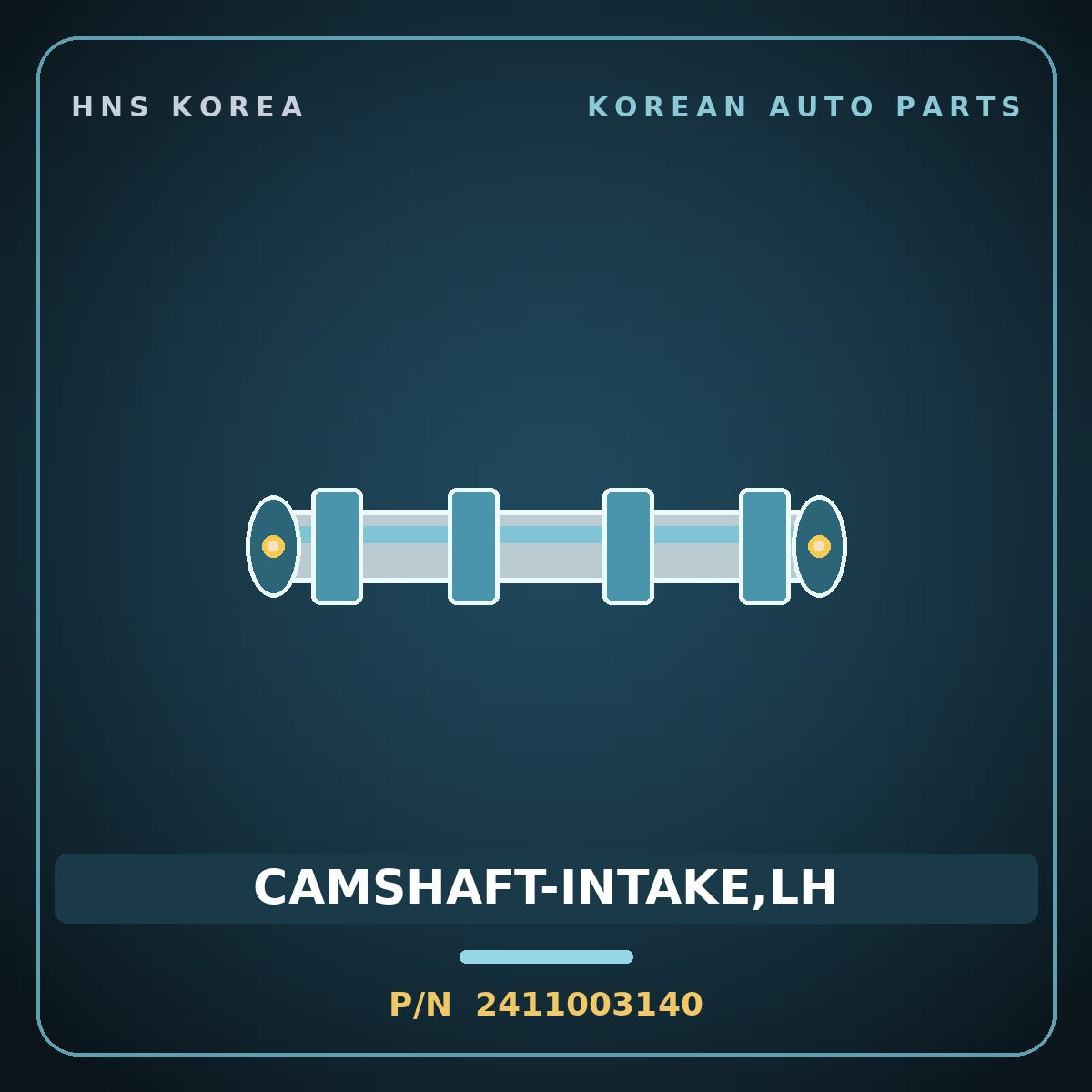 Genuine Mobis CAMSHAFT-INTAKE,LH 2411003140 for Stonic 2017 HNS Parts Korea