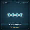 Genuine Mobis "S" CAMSHAFT-RR 5847577010 for 8-Ton Truck 1998 HNS Parts Korea