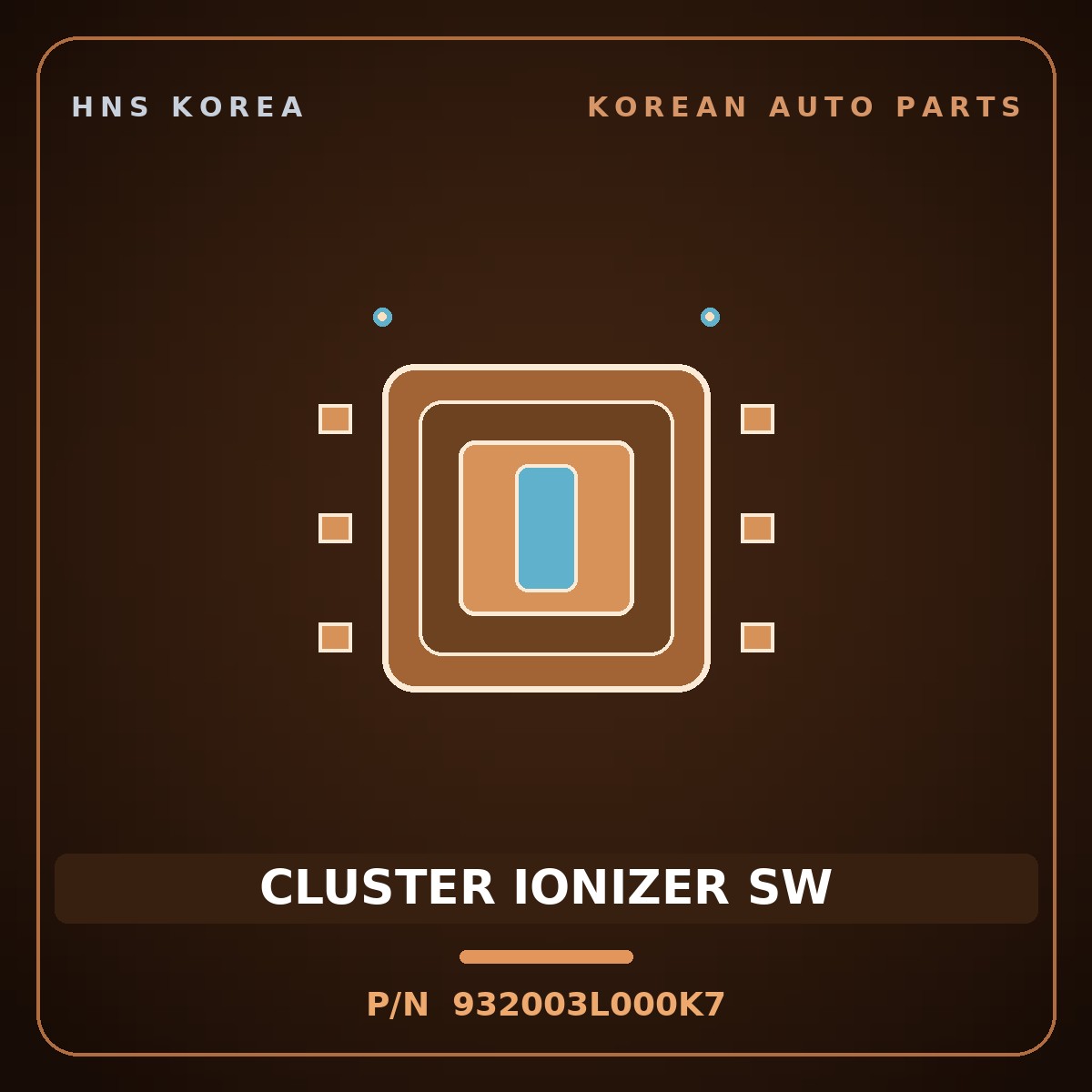 Genuine Mobis CLUSTER IONIZER SW 932003L000K7 for Grandeur 2006 HNS Parts Korea