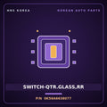 Genuine Mobis SWITCH-QTR.GLASS,RR 0K56A6638077 for Carnival 1998 HNS Parts Korea