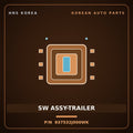 Genuine Mobis SW ASSY-TRAILER 937532J000WK for Mohave 2007 HNS Parts Korea