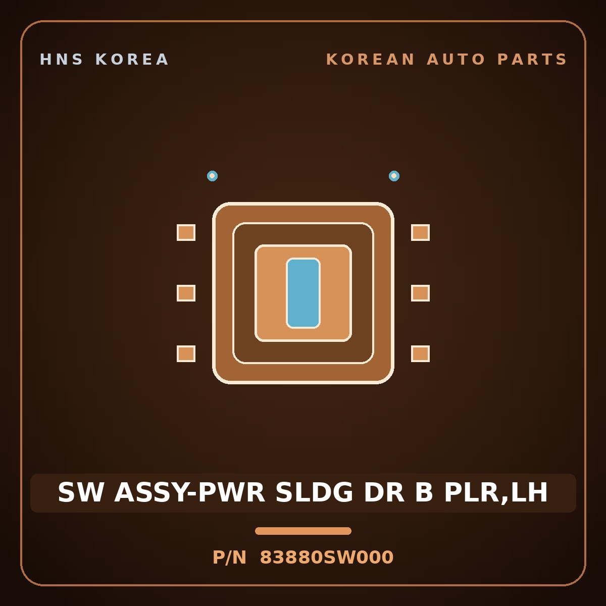 Genuine Mobis SW ASSY-PWR SLDG DR B PLR,LH 83880SW000 for PV5 2026 HNS Parts Korea