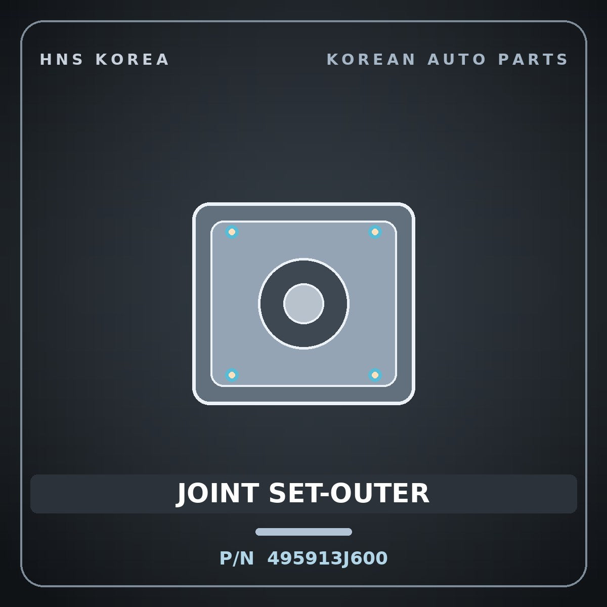 Genuine Mobis JOINT SET-OUTER 495913J600 for Veracruz 2006 HNS Parts Korea