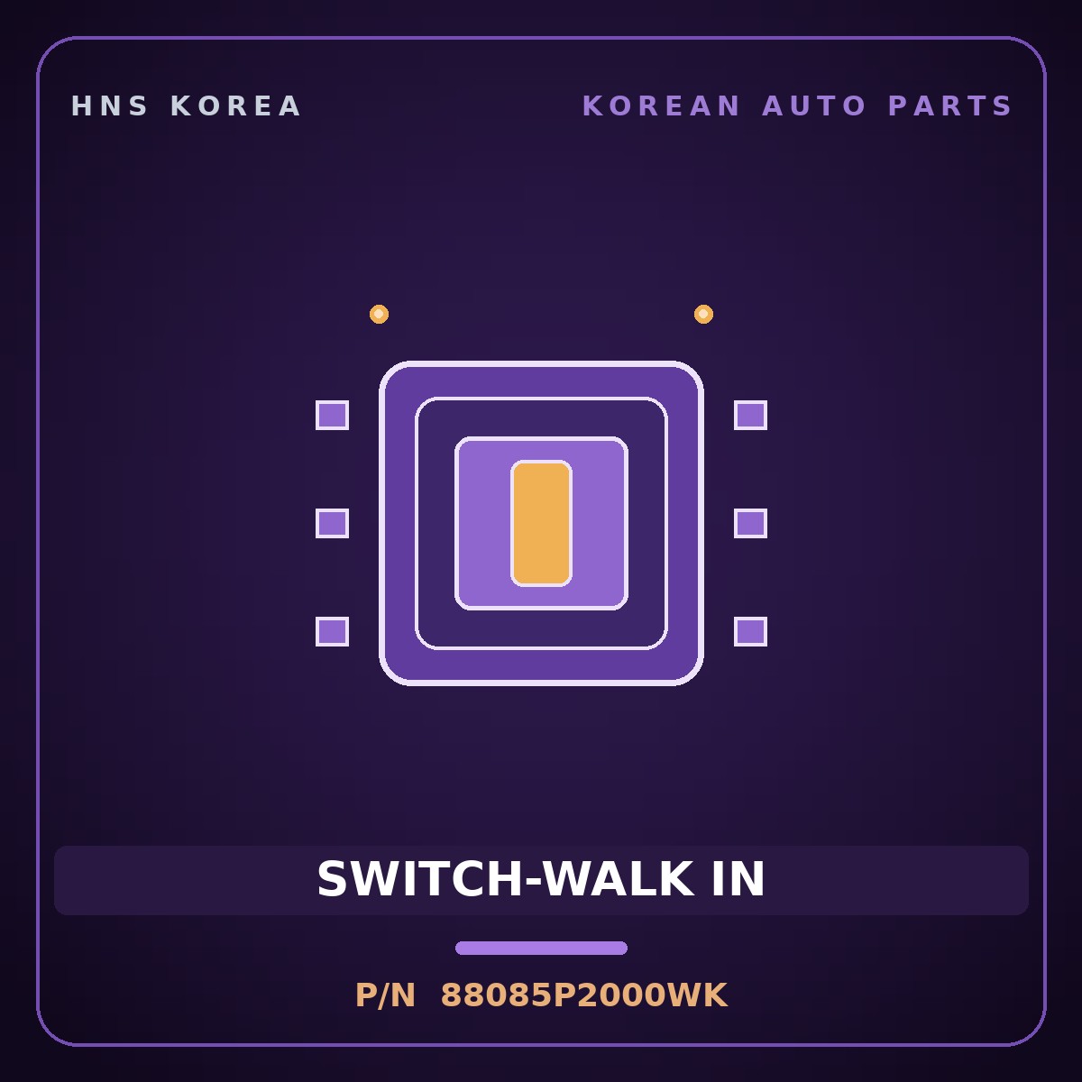 Genuine Mobis SWITCH-WALK IN 88085P2000WK for K8 2020 HNS Parts Korea