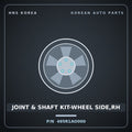 Genuine Mobis JOINT & SHAFT KIT-WHEEL SIDE,RH 495R1AO000 for Niro 2022 HNS Parts Korea