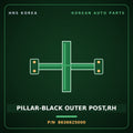 Genuine Mobis PILLAR-BLACK OUTER POST,RH 8636625000 for Verna 2000 HNS Parts Korea
