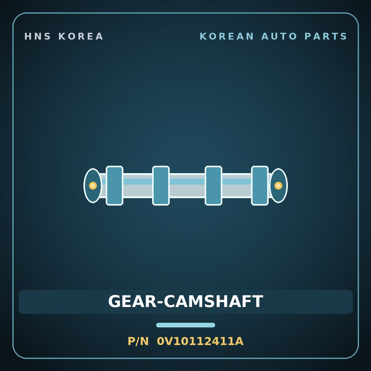Genuine Mobis GEAR-CAMSHAFT 0V10112411A for Power Combi 1998 HNS Parts Korea