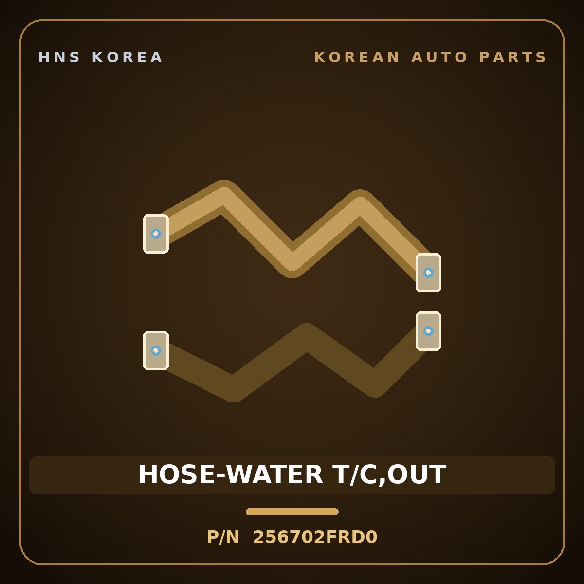 Genuine Mobis HOSE-WATER T/C,OUT 256702FRD0 for G80 2016 HNS Parts Korea