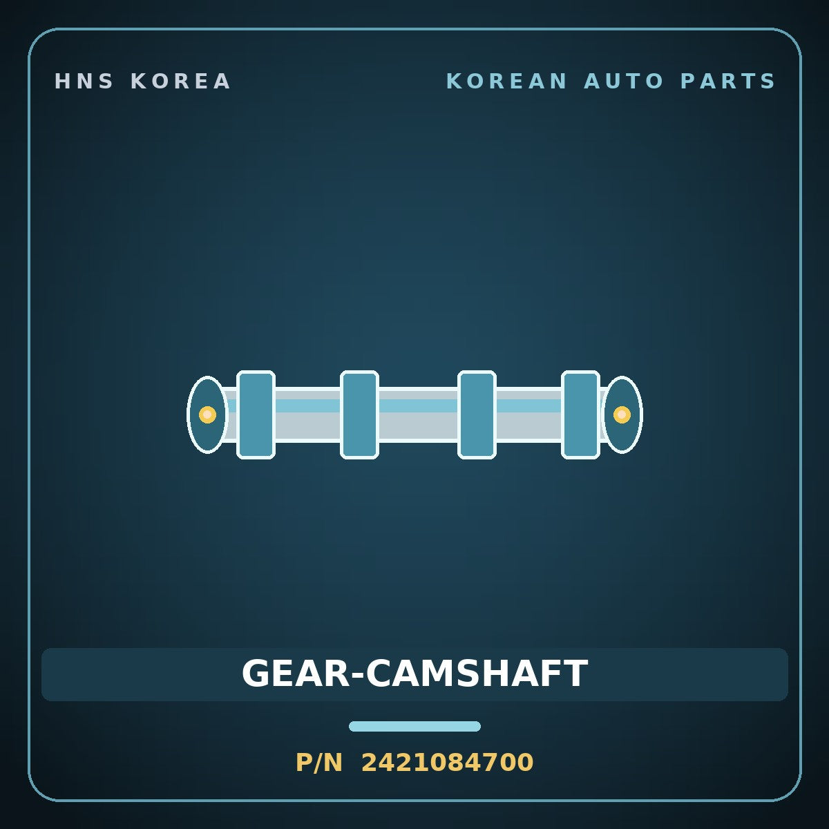 Genuine Mobis GEAR-CAMSHAFT 2421084700 for Express 2006 HNS Parts Korea