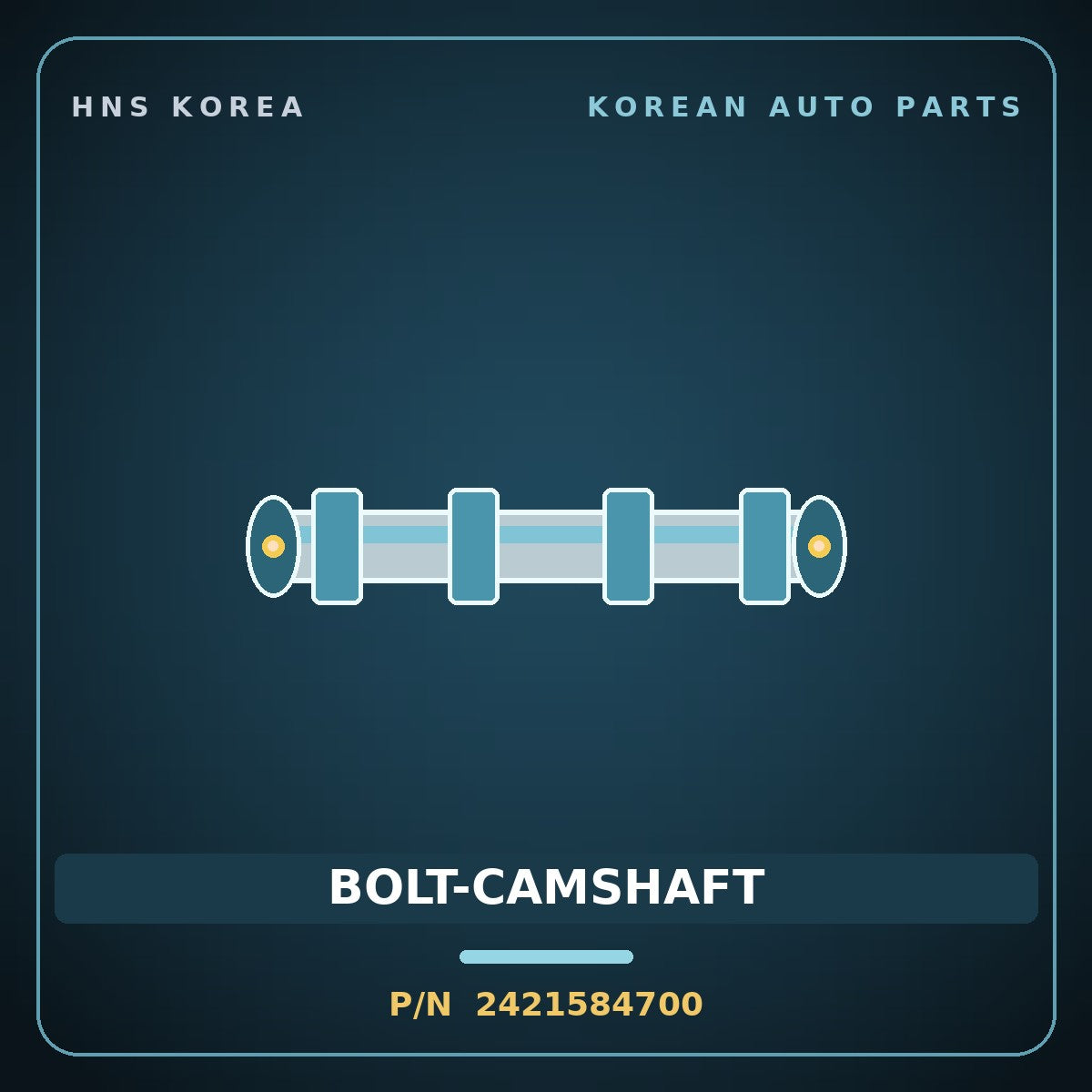 Genuine Mobis BOLT-CAMSHAFT 2421584700 for Express 2006 HNS Parts Korea