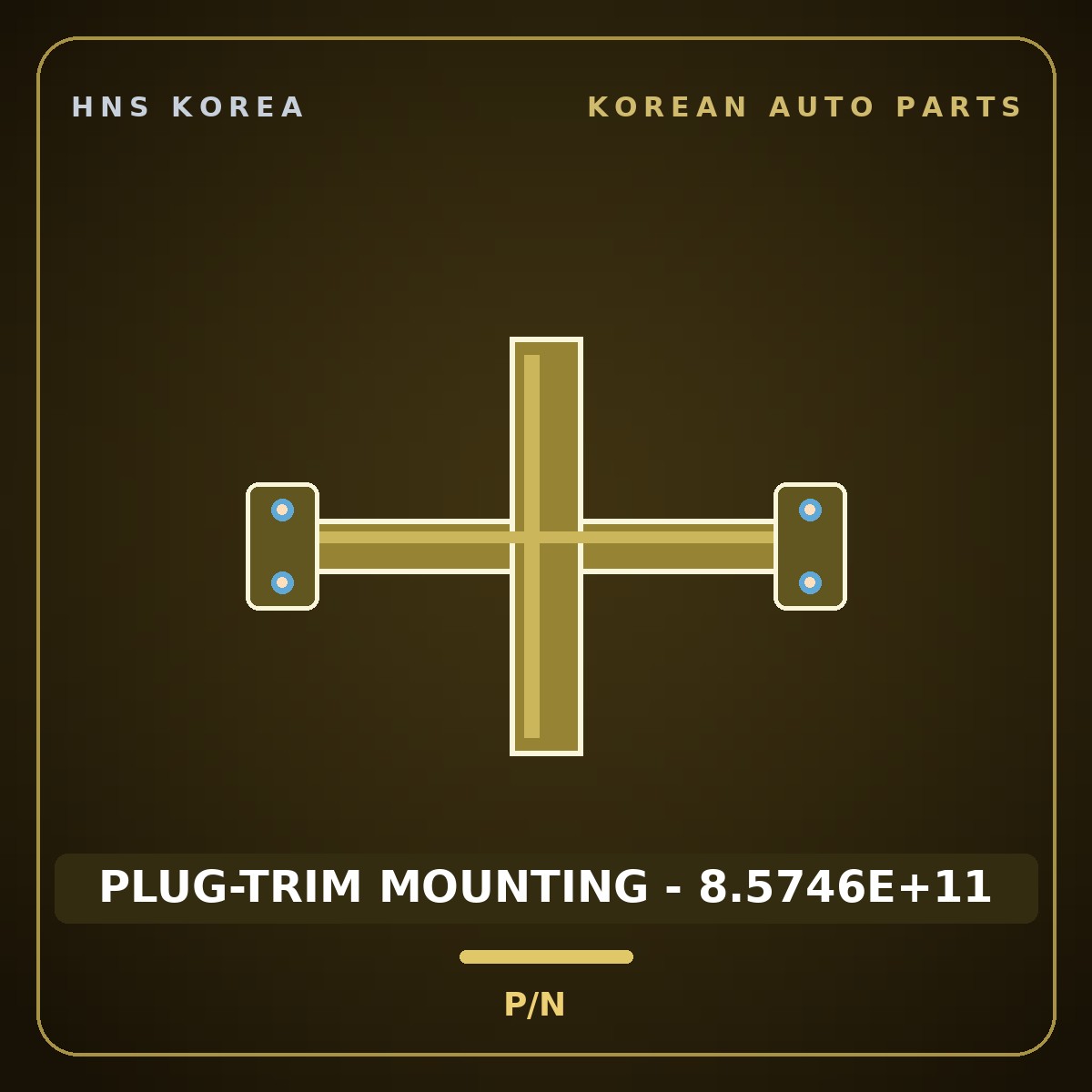 Genuine Mobis PLUG-TRIM MOUNTING - 8.5746E+11  for Opirus 2006 HNS Parts Korea