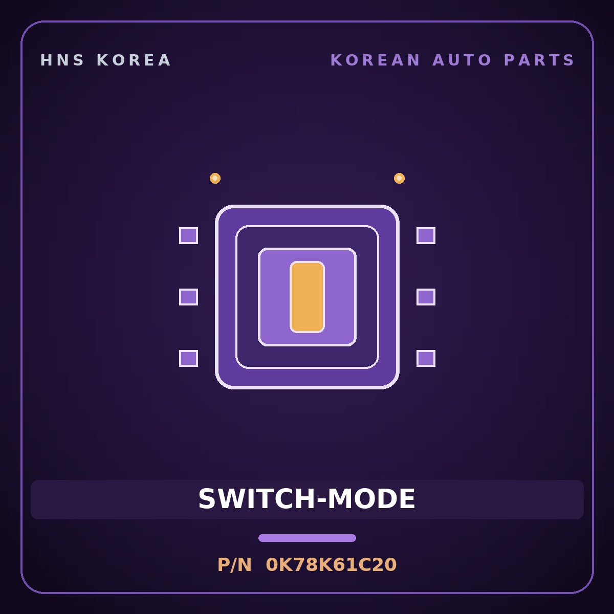 Genuine Mobis SWITCH-MODE 0K78K61C20 for Bongo 1996 HNS Parts Korea